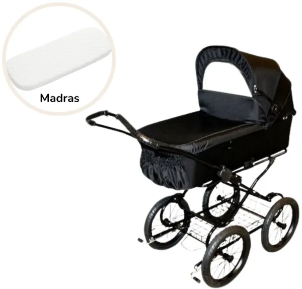 Wonder XL barnvagn med madrass av hälsoskäl